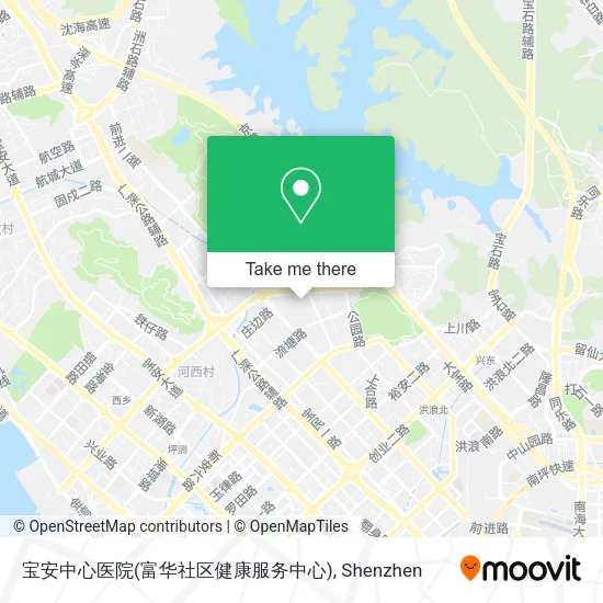 宝安中心医院(富华社区健康服务中心) map