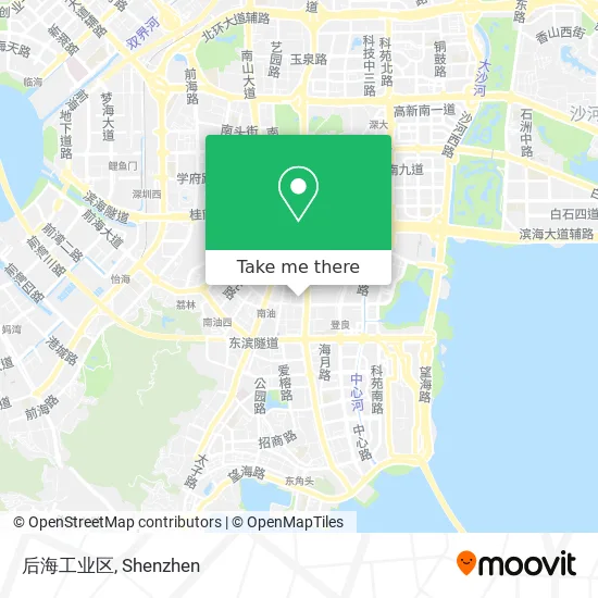 后海工业区 map