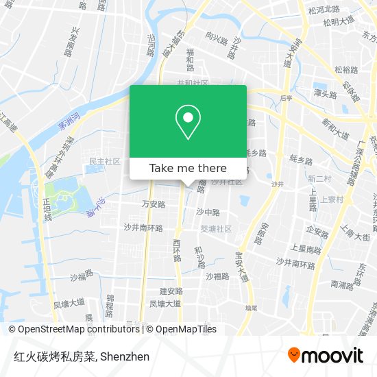 红火碳烤私房菜 map