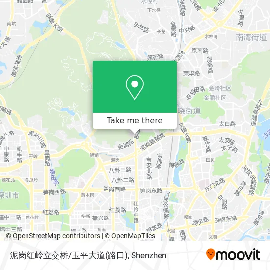 泥岗红岭立交桥/玉平大道(路口) map