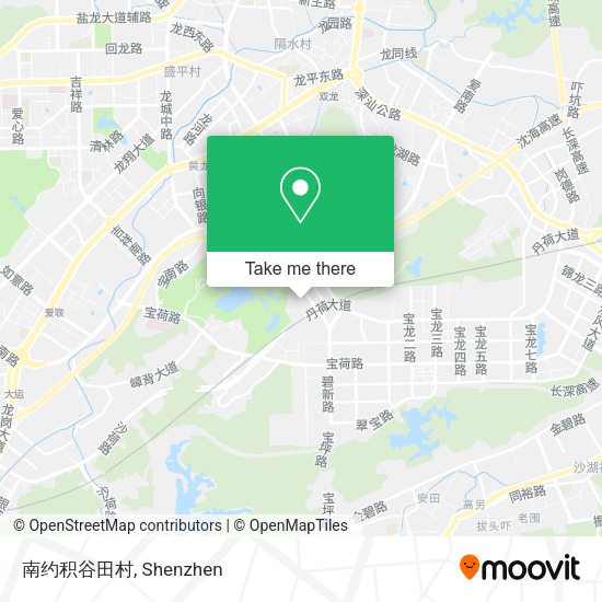 南约积谷田村 map