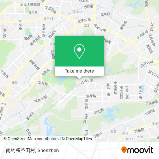 南约积谷田村 map