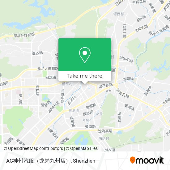 AC神州汽服（龙岗九州店） map