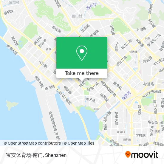 宝安体育场-南门 map