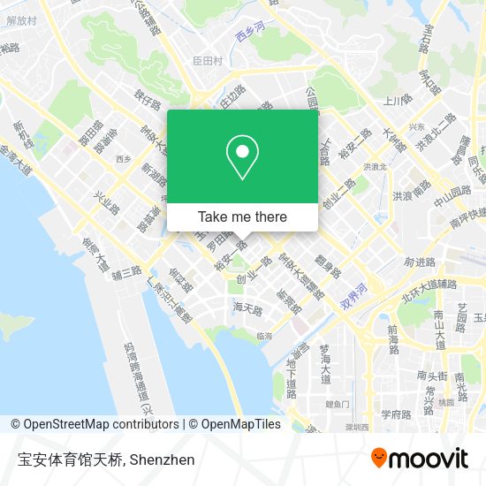 宝安体育馆天桥 map