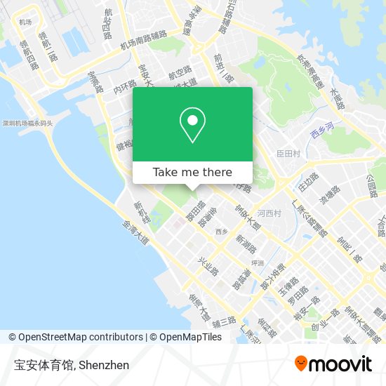 宝安体育馆 map