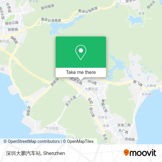深圳大鹏汽车站 map
