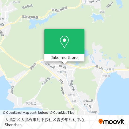 大鹏新区大鹏办事处下沙社区青少年活动中心 map