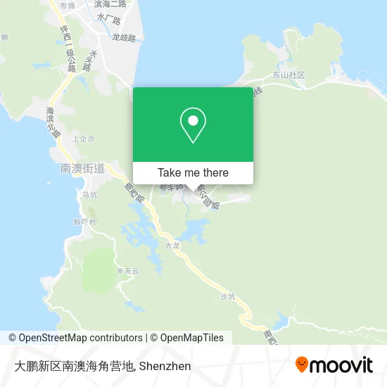 大鹏新区南澳海角营地 map