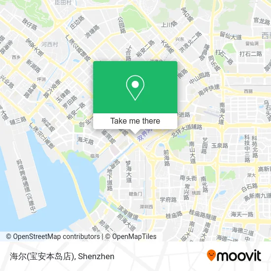 海尔(宝安本岛店) map