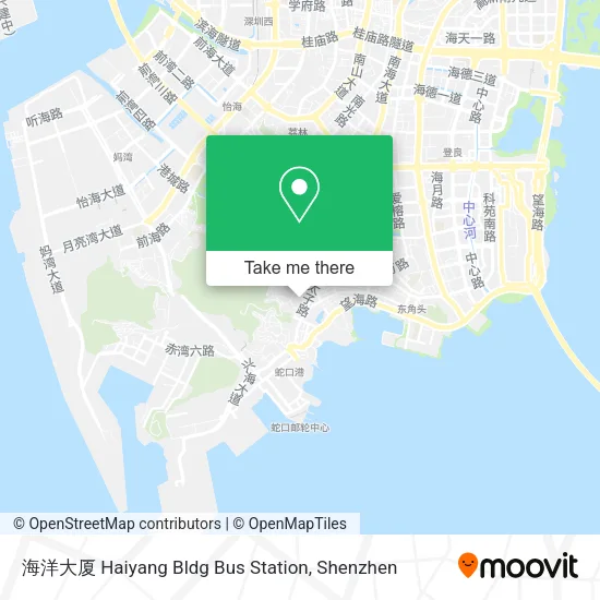 海洋大厦 Haiyang Bldg Bus Station map