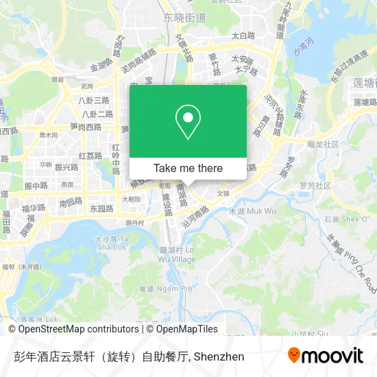 彭年酒店云景轩（旋转）自助餐厅 map