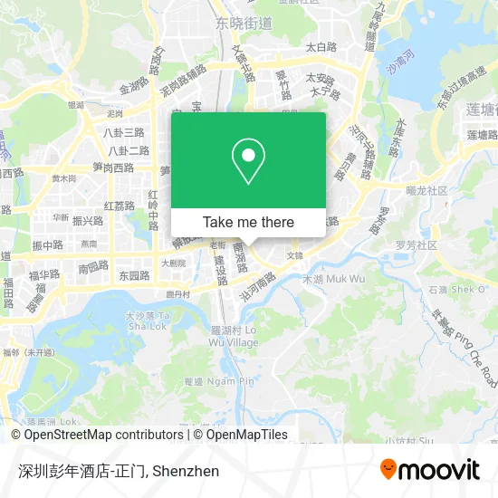 深圳彭年酒店-正门 map