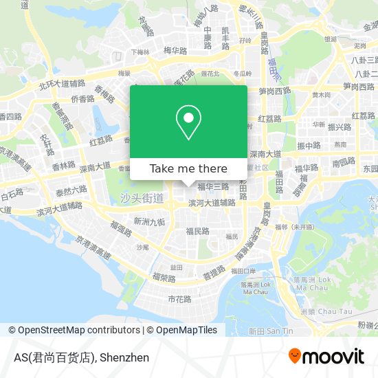 AS(君尚百货店) map
