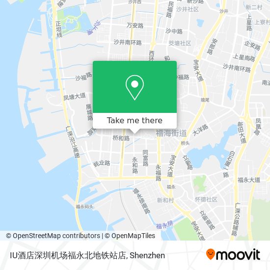 IU酒店深圳机场福永北地铁站店 map