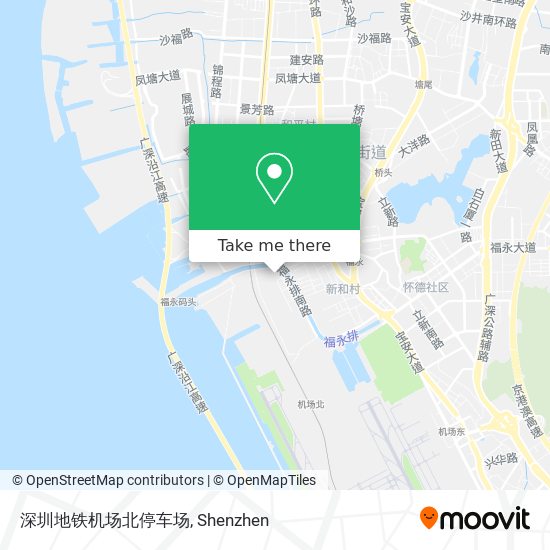 深圳地铁机场北停车场 map