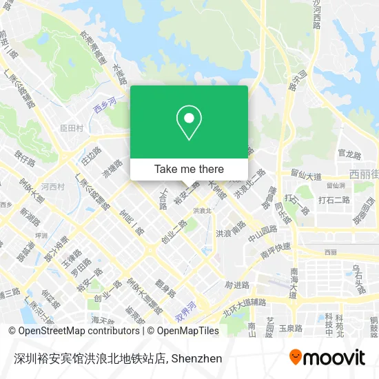 深圳裕安宾馆洪浪北地铁站店 map