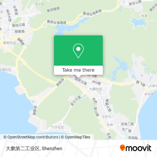大鹏第二工业区 map