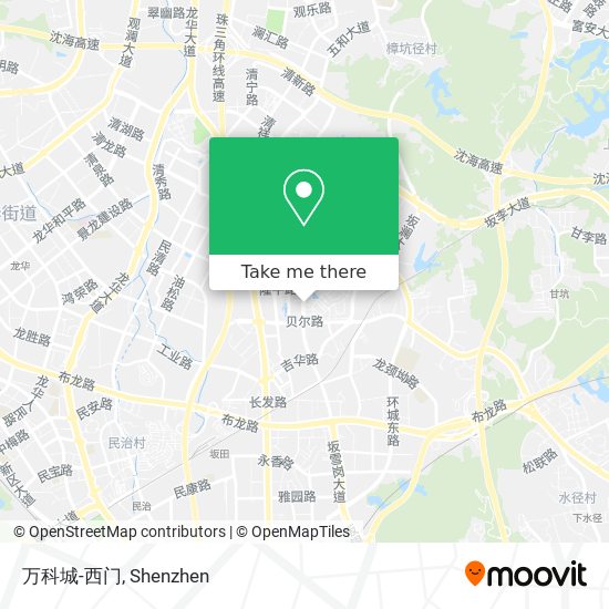 万科城-西门 map