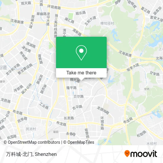 万科城-北门 map