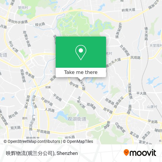 映辉物流(观兰分公司) map