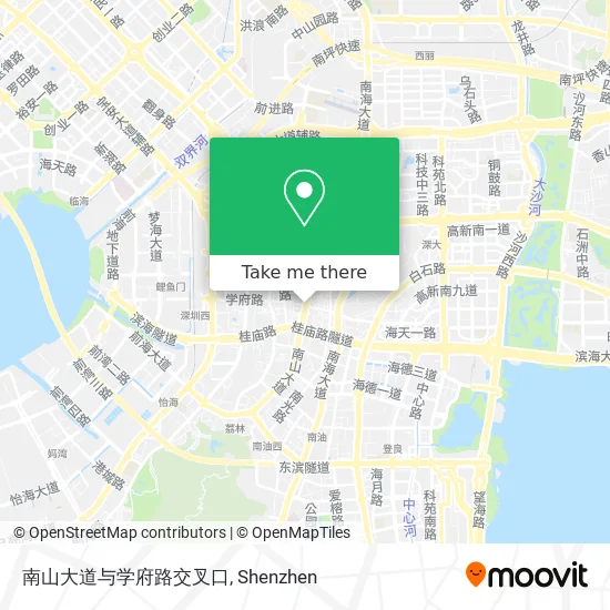 南山大道与学府路交叉口 map