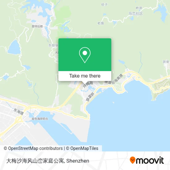 大梅沙海风山峦家庭公寓 map