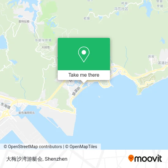 大梅沙湾游艇会 map