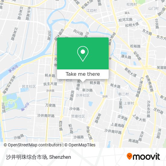 沙井明珠综合市场 map