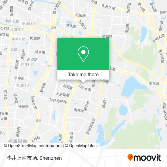 沙井上南市场 map