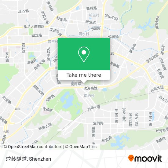 蛇岭隧道 map