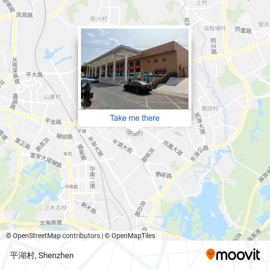 平湖村 map