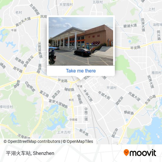 平湖火车站 map