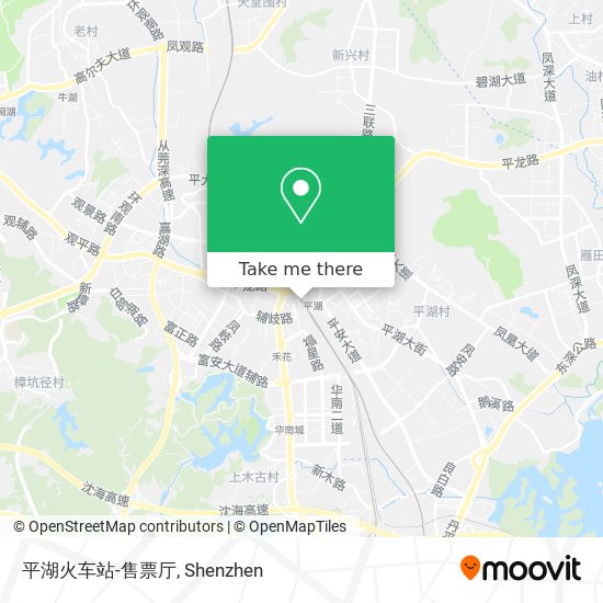 平湖火车站-售票厅 map