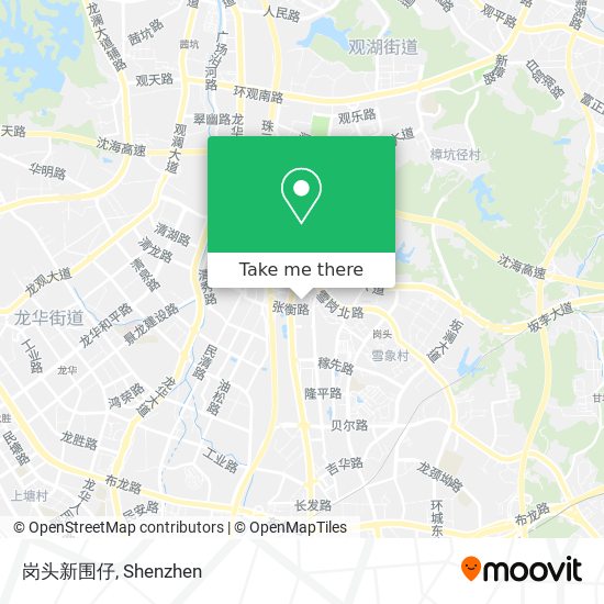 岗头新围仔 map