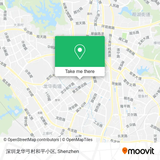 深圳龙华弓村和平小区 map