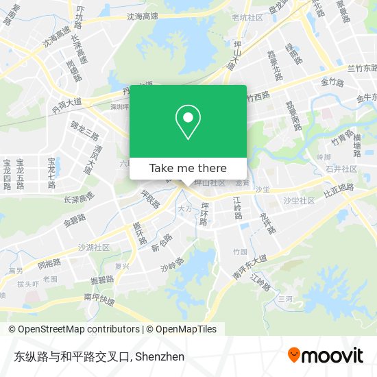 东纵路与和平路交叉口 map