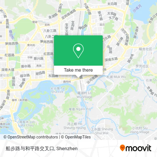船步路与和平路交叉口 map