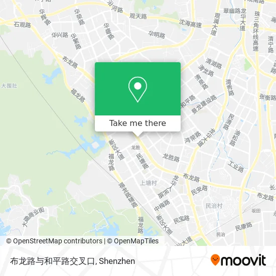 布龙路与和平路交叉口 map