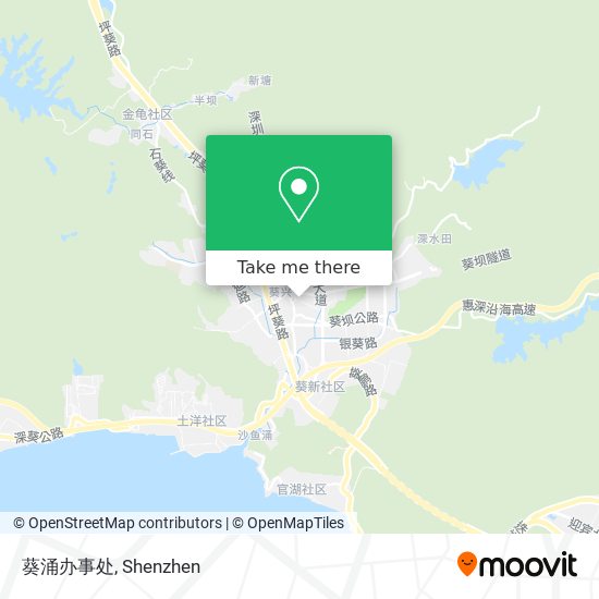 葵涌办事处 map