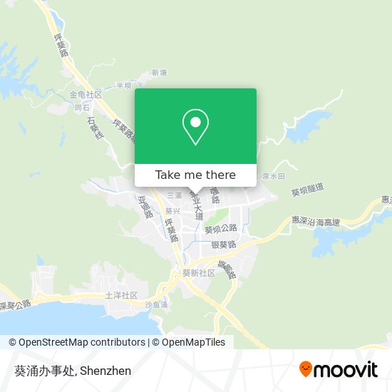 葵涌办事处 map