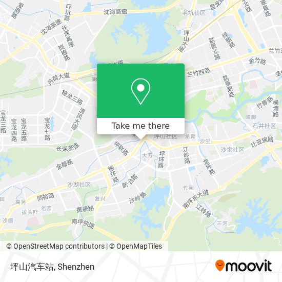 坪山汽车站 map