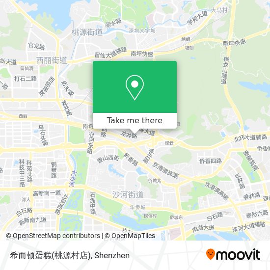希而顿蛋糕(桃源村店) map