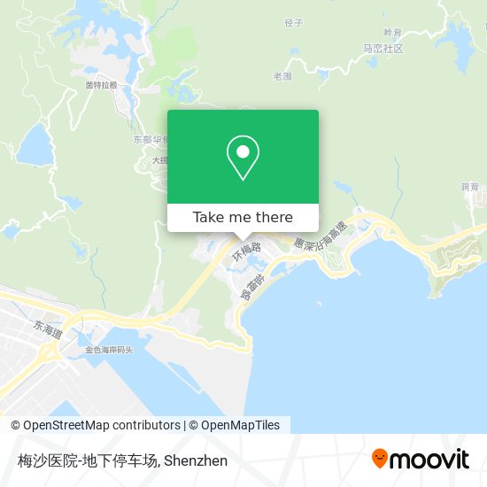 梅沙医院-地下停车场 map