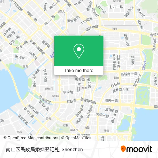 南山区民政局婚姻登记处 map
