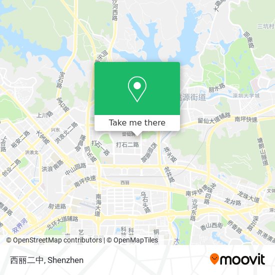 西丽二中 map