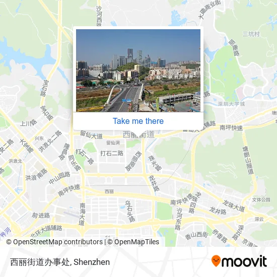 西丽街道办事处 map