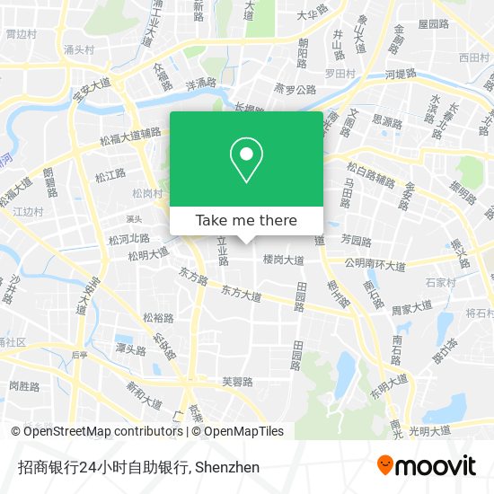 招商银行24小时自助银行 map
