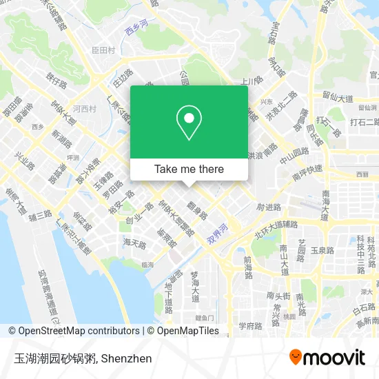 玉湖潮园砂锅粥 map