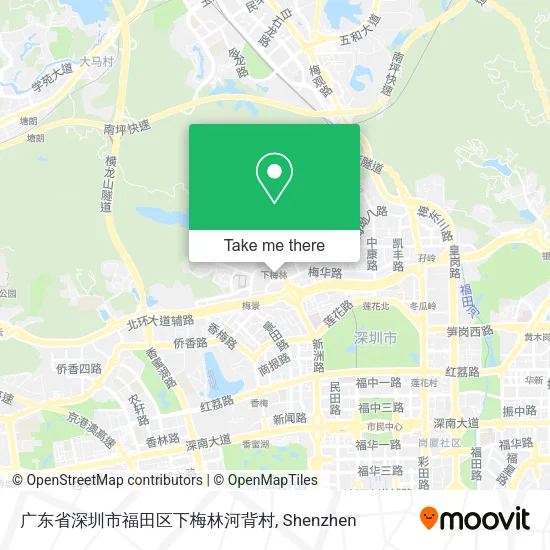 广东省深圳市福田区下梅林河背村 map